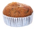 Banana brown cup cake muffin isolated Royalty Free Stock Photo