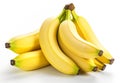 Banana bunch isolated on white background Royalty Free Stock Photo