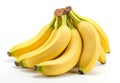 Banana bunch isolated on white background Royalty Free Stock Photo