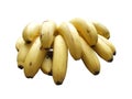 Banana bunch yellow isolated Royalty Free Stock Photo