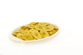 Banana chips in a serving bowl Royalty Free Stock Photo