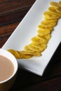 Banana Chips or Wafers made from raw Banana Royalty Free Stock Photo