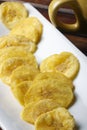 Banana Chips or Wafers made from raw Banana Royalty Free Stock Photo