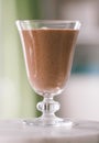 banana cocoa smoothie - healthy eating recipe styled concept