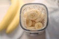 banana cocoa smoothie - healthy eating recipe styled concept