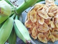 banana crackers keripik pisang musa paradisiaca