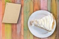 Banana cream custard pie Royalty Free Stock Photo