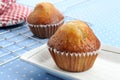 Banana cup cake Royalty Free Stock Photo