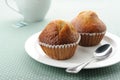 Banana cup cake Royalty Free Stock Photo