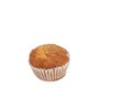 Banana cup cake, tasty homemade small brown cupcake bakery isolated Royalty Free Stock Photo