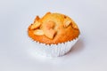 Banana cupcake freshly baked.