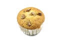 Banana cupcake or banana muffin Royalty Free Stock Photo