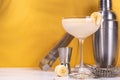 Banana daiquiri cocktail Royalty Free Stock Photo