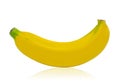 Banana diet fruit isolsted on white background Royalty Free Stock Photo