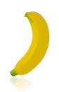 Banana diet fruit isolsted on white background Royalty Free Stock Photo