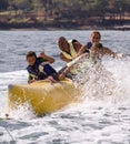 BANANA-EXTREME WATER SPORTS Royalty Free Stock Photo