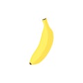 banana flat design vector illustration. cartoon banana icon