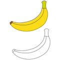 Banana Fruit coloring page