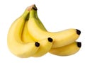 Banana fruit isolated on a white background Royalty Free Stock Photo