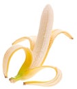 Banana fruit open