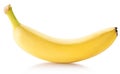 Banana fruit over white.