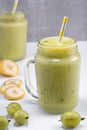 Banana and gooseberry smoothie