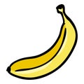 Banana - Hand Drawn Doodle Icon Royalty Free Stock Photo