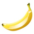 Banana icon cartoon vector. Yummy fruit