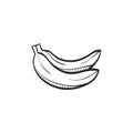 Sketch icon - Banana Royalty Free Stock Photo