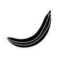 Banana icon simple, colored, for logo. Dessert, fruit food, icon for web, gradient