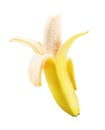 Banana isolated on white background. Clipping path Royalty Free Stock Photo