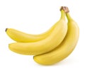 Banana isolated on white background. Clipping path Royalty Free Stock Photo