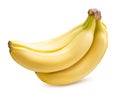 Banana isolated on white background. Clipping path Royalty Free Stock Photo