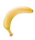 Banana isolated on white background. Clipping path Royalty Free Stock Photo