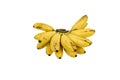 Banana isolated on a white background. Royalty Free Stock Photo