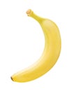 Banana isolated on white background. Clipping path Royalty Free Stock Photo