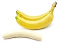 Banana isolated on white background Royalty Free Stock Photo