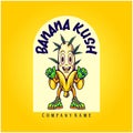 Banana kush strain high life hilarious illustrations