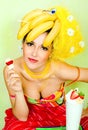 Banana lady Royalty Free Stock Photo