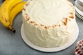 Banana layered cake with cream cheese frosting