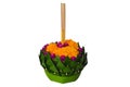 Banana leaf Krathong for Thailand full moon or Loy Krathong festival