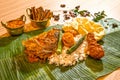 BANANA LEAF RICE Royalty Free Stock Photo