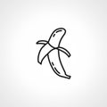 Banana line icon. Banana icon