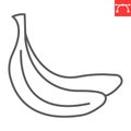 Banana line icon Royalty Free Stock Photo