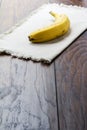 Banana On Linen Royalty Free Stock Photo