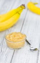 Banana Mash close-up shot Royalty Free Stock Photo