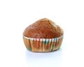 Banana muffin cake isolated on white background Royalty Free Stock Photo