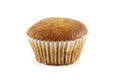 Banana muffin cake isolated on white background with Clipping Path Royalty Free Stock Photo