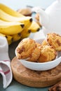 Banana muffins on cooling rack Royalty Free Stock Photo