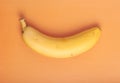 Banana on a orange background